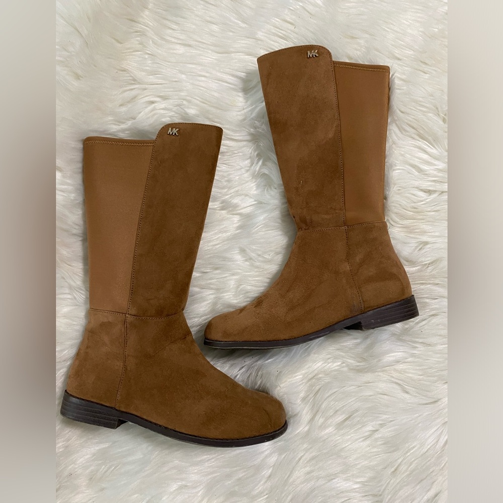Michael Kors girls brown Emma riding boot Sz 4